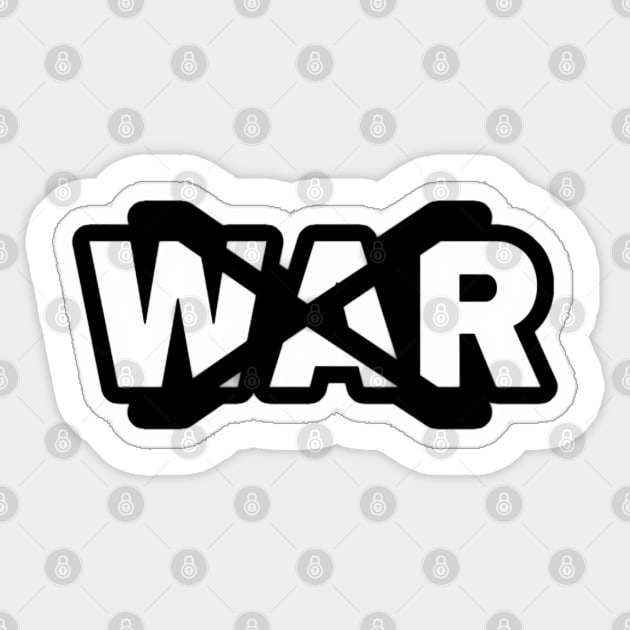 X WAR Sticker - Front Sticker by SubversiveWare